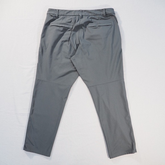 Lululemon Commission Pants Men 34x26 Gray Warpstreme Classic Fit Cropped Trouser - Picture 2 of 11
